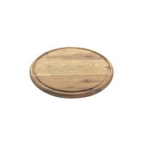 Placa de taiat Metaltex din lemn de acacia cu Saftrille, 24 cm, Maro - Img 1