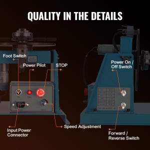 Placa rotativa de sudura VEVOR 20 W Pozitionator de sudura 1-12 rpm Manipulator 10 kg (orizontal)/5 kg (vertical) Masa rotativa Unghi de inclinare 0-90deg K01-63 Mandrina cu trei falci pentru taiere, slefuire, asamblare - Img 5