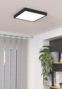 Plafoniera LED EGLO Fueva 5, 28.5 cm, 20W, lumina neutra, negru - Img 3