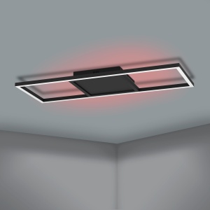 Plafoniera LED inteligenta EGLO Calagrano-Z, 64x24 cm, lumina reglabila, negru - Img 3