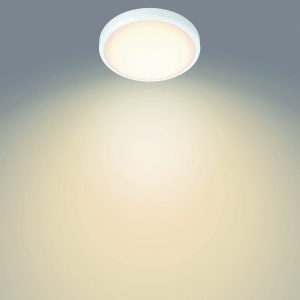 Plafoniera LED Philips Doris 17W IP44 Lumina Calda 2700K Alb - Img 5