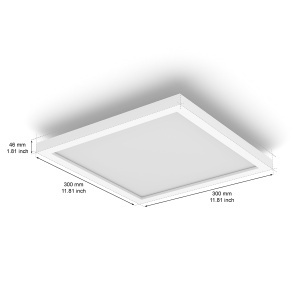 Plafoniera LED Philips Hue Surimu 30x30cm Lumina Alba si Colorata Control prin Aplicatie - Img 6