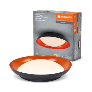 Plafoniera LEDVANCE Orbis, 35W, 1700lm, Negru-Portocalie
