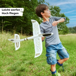 Planor HABA Terra Kids - Planor pentru copii de 5 ani si peste polistiren robust caracteristici excelente de zbor 48x48 cm usor de asamblat - 13035200 - Img 2