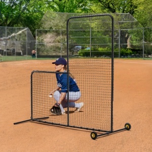 Plasa de protectie VEVOR XH-SH-7X7-L pentru baseball si softball 213x213 cm cu roti si husa - Img 8
