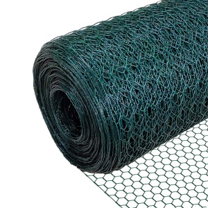 Plasa de sarma VOUNOT, inaltime 100 cm, lungime 25 m, PVC verde