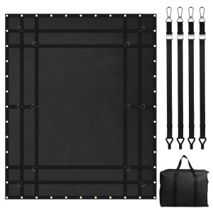 Plasa de transport VEVOR VCCN0096, 244 x 206 cm, capacitate 318 kg, neagra