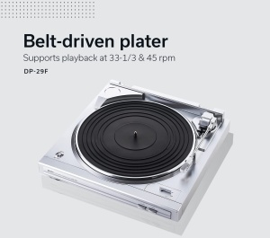 Platan cu vinil Denon DP-29F, automat, cu preamplificator, argintiu - Img 4