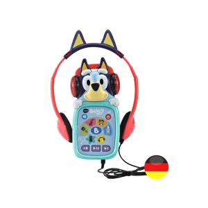 Player muzical VTech Bluey cu LED-uri, casti design Bluey, 20 melodii