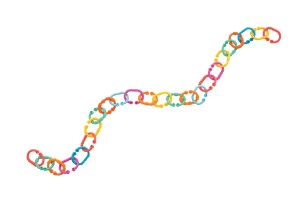 Playgro Kinderwagenkette Loopy Links 40134 Jucarie colorata pentru carucior si dentitie - Img 3