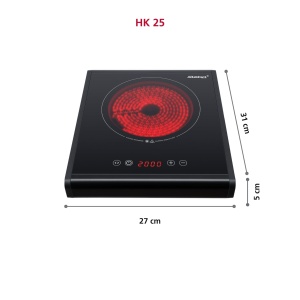 Plita ceramica Steba HK 25, temperatura uniforma, ideal pentru gatit acasa si camping - Img 5