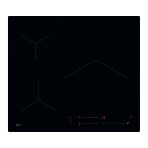 Plita cu inductie AEG TO63IV00IB 60 cm 3 zone de gatit PowerBoost Hob2Hood Negru
