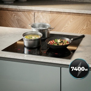 Plita cu inductie Cecotec Bolero Squad I 4700, 7400 W, 4 zone de gatit, Touch Slider - Img 4