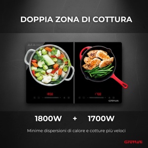 Plita inductie dubla G3 Ferrari Energiko Duo G10209, 3500W, Timer, Display digital - Img 8