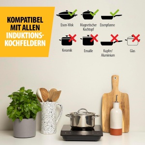 Plita Inductie Tristar IK-6161, 2000W, 10 Niveluri Putere, Negru - Img 5