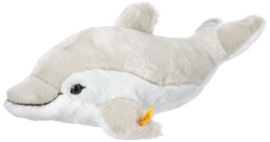 Plus Cappy Delphin Steiff 35 cm - Moale, Lavabil, GriAlb