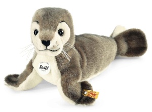Plus Robby Robbe Steiff - 30 cm, moale, grialb