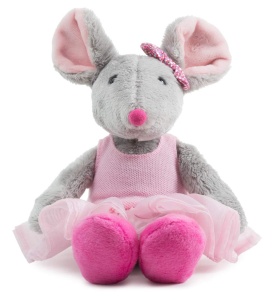 Plush Ballett-Maus Schaffer 5651 - Jucarie de plus 22 cm, Balerina, Culoare roz - Img 5