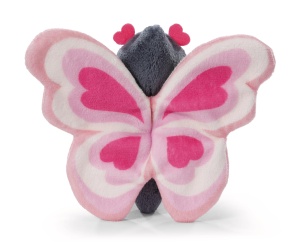Plush cu Magnet NICI Love Schmetterling 10cm - roz, jucarie din plus - Img 2