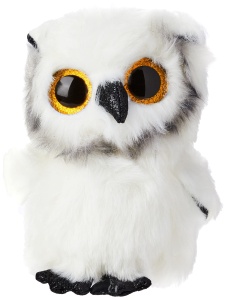 Plush Eule TY 36305 Beanie Boos, Alb, Material de Calitate