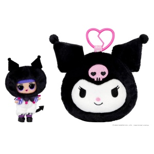 Plush reversibil L.O.L. Surprise Loves Hello Kitty cu 5 surprize si breloc - Img 3