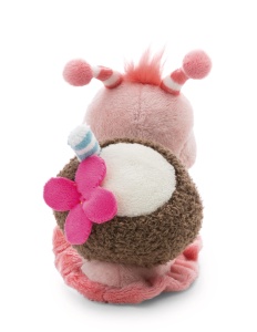 Plush Schnecke NICI 15cm - roz, cu detalii de cocos, pentru copii si adulti - Img 7