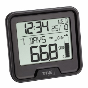 Pluviometru digital TFA Dostmann DROP, wireless, negru - Img 2