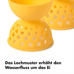 Pochier de oua OXO Good Grips, set 2 bucati, silicon BPA-free, galben - Img 6