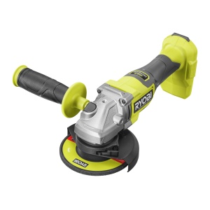 Polizor unghiular fara fir RYOBI 18 V ONE+ RAG18BL-0, diametru disc de 125 mm, capac de protectie fara unelte, fara baterie si incarcator