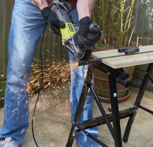 Polizor unghiular Ryobi RAG800-125G 800W 125mm cu maner anti-vibratii - Img 4