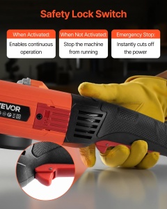 Polizor unghiular VEVOR LW992, 1200W, 10.000 Umin, 127 mm - Img 3