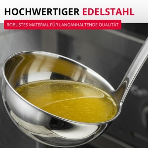 Polonic inox Westmark Schopfkelle Pro 200 ml O 9 cm argintiu - Img 4