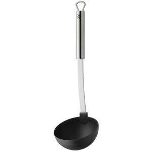 Polonic supa WMF Profi Plus 30 cm, polonic de sos cu lingura de plastic, otel inoxidabil Cromargan partial mat, ideal pentru oale acoperite - Img 3