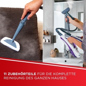 Polti Vaporetto SV440 Double Aparat de curatat cu abur 2-in-1 AlbViolet 11 accesorii - Img 7