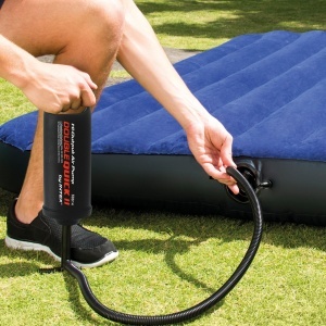 Pompa de mana Intex Double Quick II, 36 cm, 3 duze, neagra - Img 5
