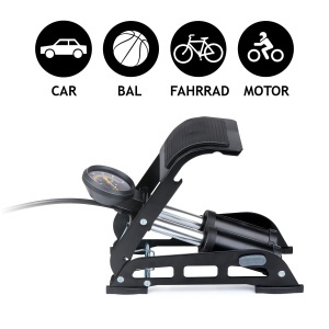 Pompa de picior Dunlop pentru auto si bicicleta, cu manometru, usoara si portabila - Img 2