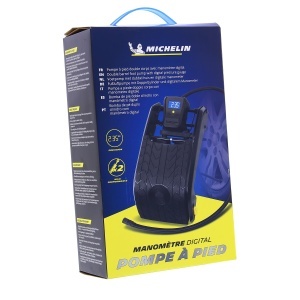 Pompa de picior Michelin cu manometru digital, dublu cilindru, 2.4 kg - Img 4
