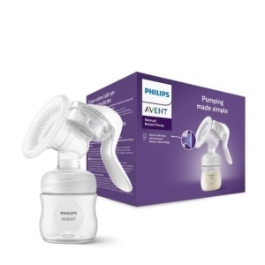 Pompa de san manuala Philips Avent - Pompare usoara, cu tehnologie Natural-Motion, fara BPA (model SCF430/01) Transparent