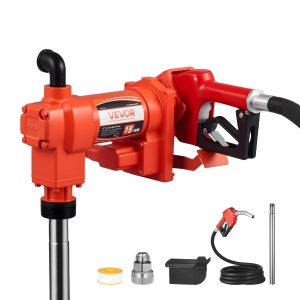 Pompa de transfer combustibil VEVOR KEX-16AC-T02, 57Lmin, 0.5CP, Gusseisen
