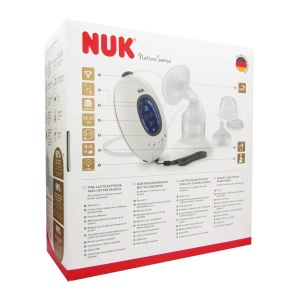 Pompa electrica de san NUK Nature Sense, 150 ml, cu acumulator, LCD si functie memory - Img 2