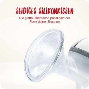 Pompa manuala de lapte NUK cu pernuta din silicon, 150 ml, ergonomic - Img 3