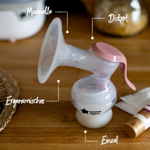 Pompa manuala pentru alaptare Tommee Tippee Made for Me design ergonomic compacta si portabila - Img 3