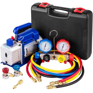 Pompa vacuum VEVOR RS-2 48CFM 13 HP cu manometre si kit accesorii
