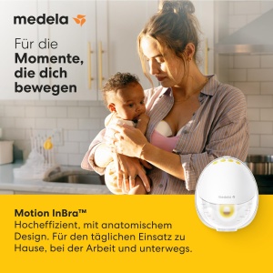 Pompita electrica Medela Motion InBra, 9 trepte, design ergonomic, usoara - Img 2