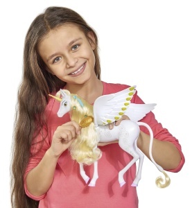 Ponei Simba 109480093 - Einhorn Onchao cu aripi mobile, accesorii si perie, roz - Img 7