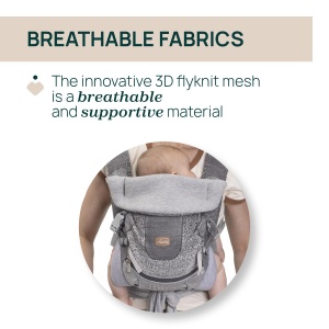 Port-bebe Chicco Airy Hip Fit, 3-in-1, 0-15 kg, Material 3D Flyknit - Img 5