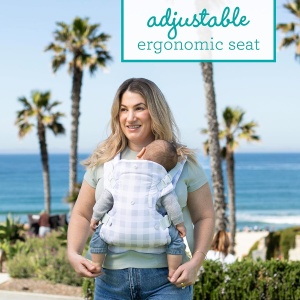 Port-bebe Infantino Flip Advanced 4-in-1, Ergonomic, Ajustabil, Gingham - Img 5