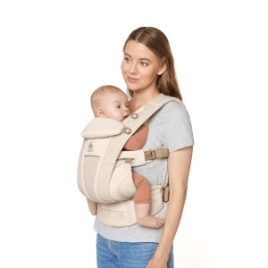 Portbebe Ergobaby Omni Breeze, 4 pozitii, 0-20kg, Natural Bej - Img 8
