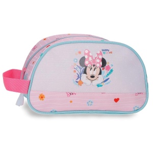 Poseta pentru cosmetice Joumma Disney Minnie, roz, 24x14x10 cm, poliester