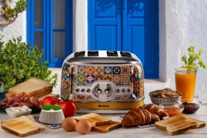 Prajitor de paine Ariete 156 Positano, design mediteranean, 4 sloturi cu comenzi separate, 6 niveluri de rumenire cu evacuare automata, tava pentru firimituri, paine prajita, functie de reincalzire si dezghetare, 1630W - Img 7